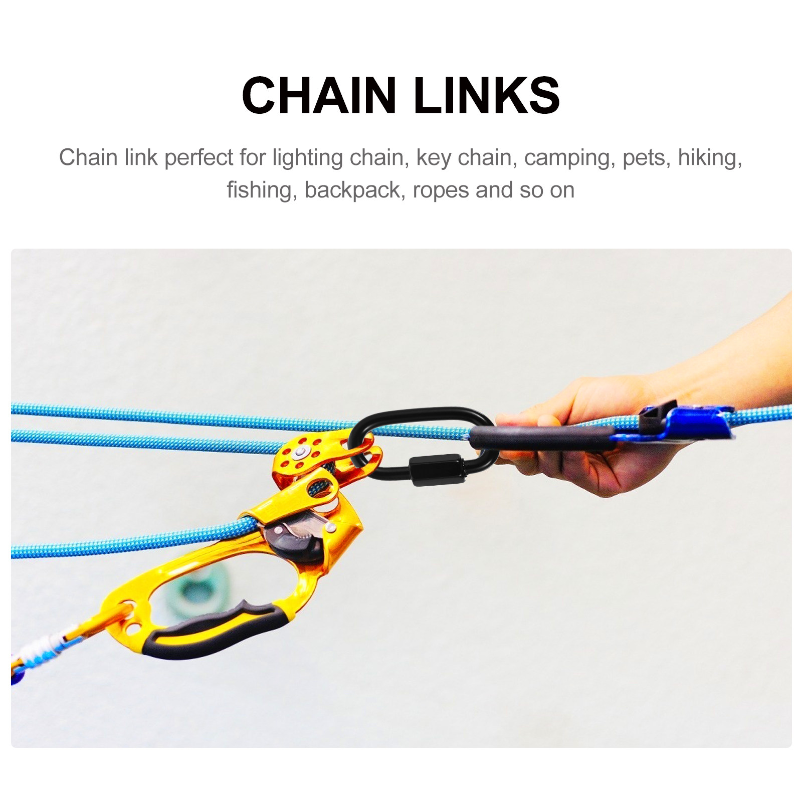 8Pcs Quick Links Black Stainle - đánh giá và giá Chain Quick Link